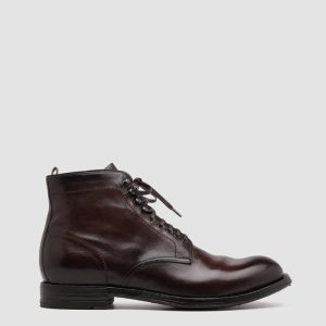 BALANCE 003 - Brown Leather Lace Up Boots