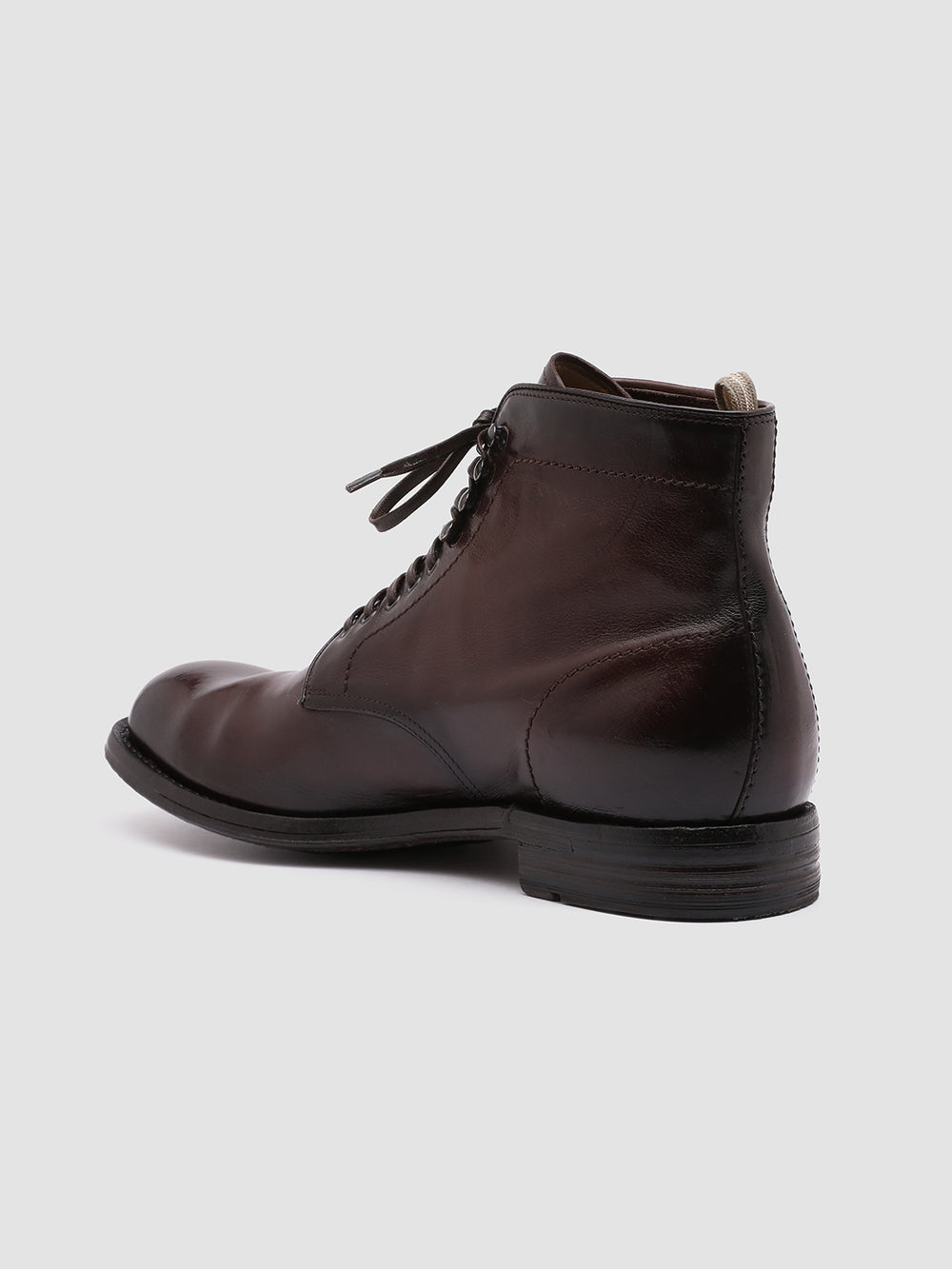 BALANCE 003 - Brown Leather Lace Up Boots - Image 4
