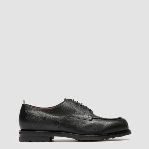 BALATA FLEXI 001 - Black Leather Derby Shoes