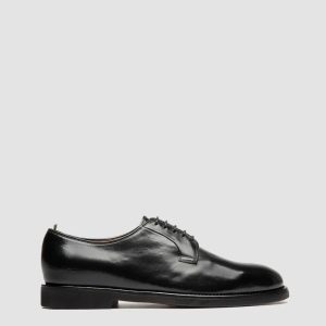 BARITON FLEXI 001 - Black Leather Derby Shoes