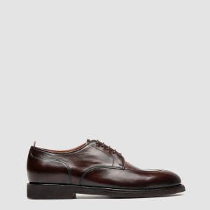 BARITON FLEXI 005 - Burgundy Leather Derby Shoes