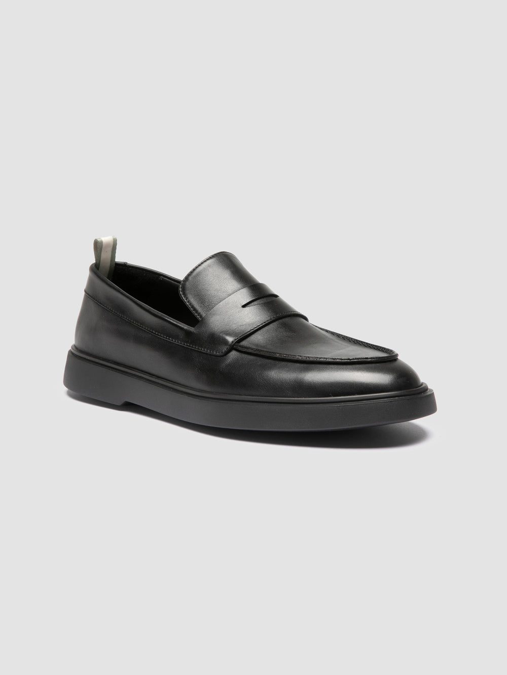 BONES 001 - Black Leather Penny Loafers - Image 3