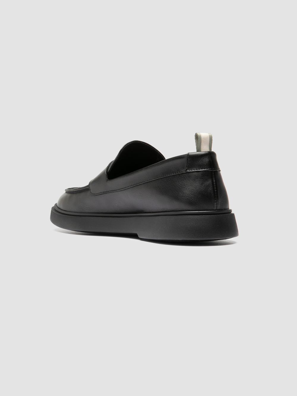 BONES 001 - Black Leather Penny Loafers - Image 4