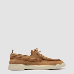 BONES 013 - Camel Suede Boat Shoes