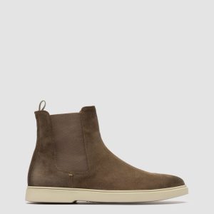 BONES 014 - Green Suede Chelsea Boots