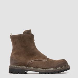 BULLA DD LUG 114 - Taupe Suede Zip Boots