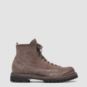 BULLA DD LUG 115 - Taupe Suede Lace Up Boots