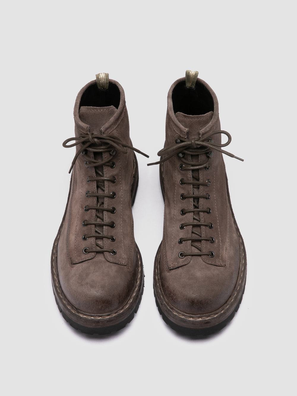 BULLA DD LUG 115 - Taupe Suede Lace Up Boots - Image 2