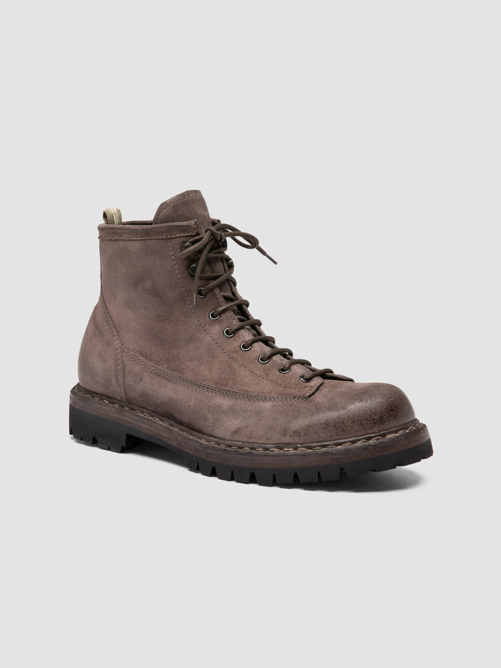 BULLA DD LUG 115 - Taupe Suede Lace Up Boots - Image 3