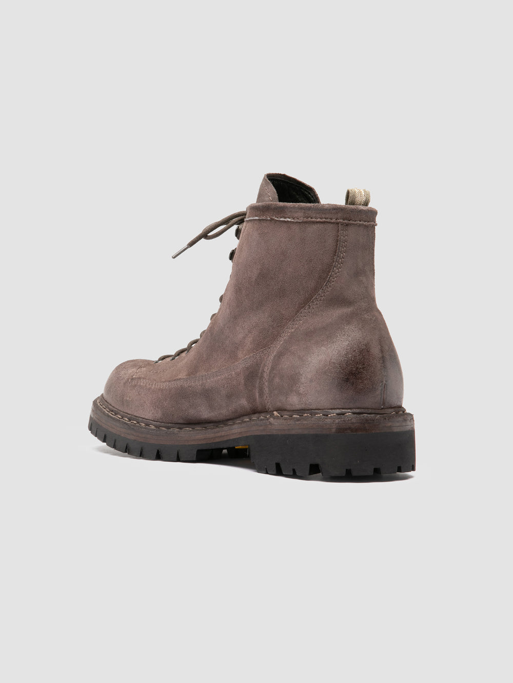 BULLA DD LUG 115 - Taupe Suede Lace Up Boots - Image 4