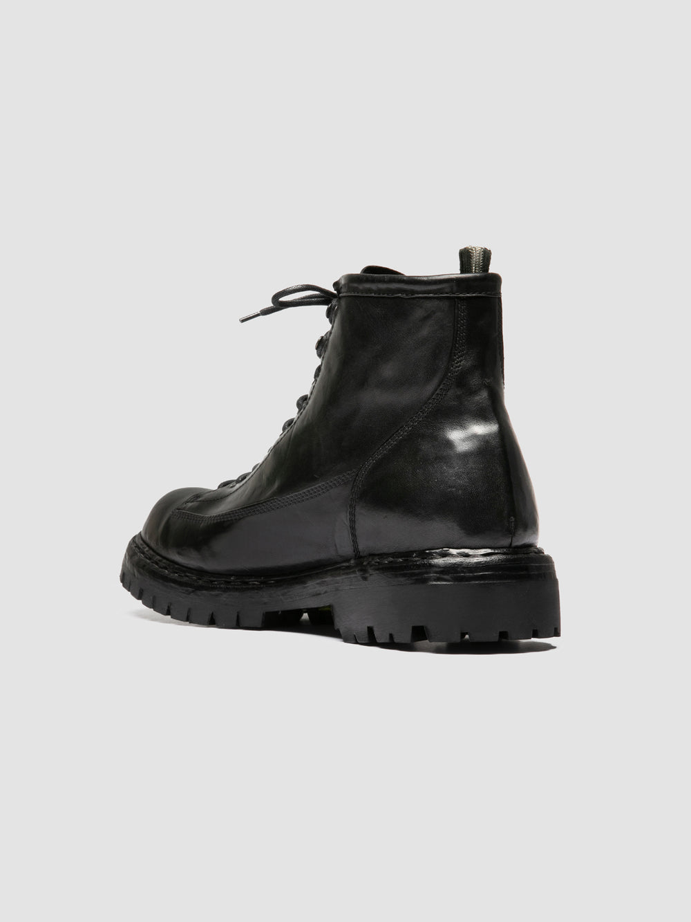 BULLA DD LUG 115 - Black Leather Lace Up Boots - Image 4