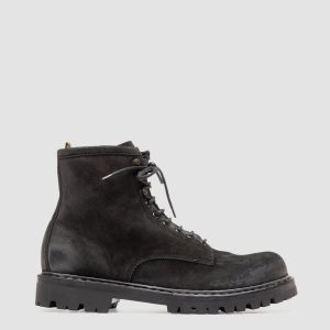 BULLA DD LUG 116 - Black Suede Lace Up Boots