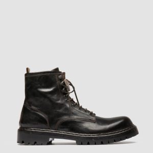 BULLA DD LUG 116 - Brown Leather Lace Up Boots