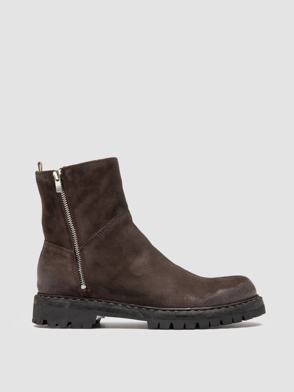 BULLA DD LUG 118 - Brown Suede Zip Boots