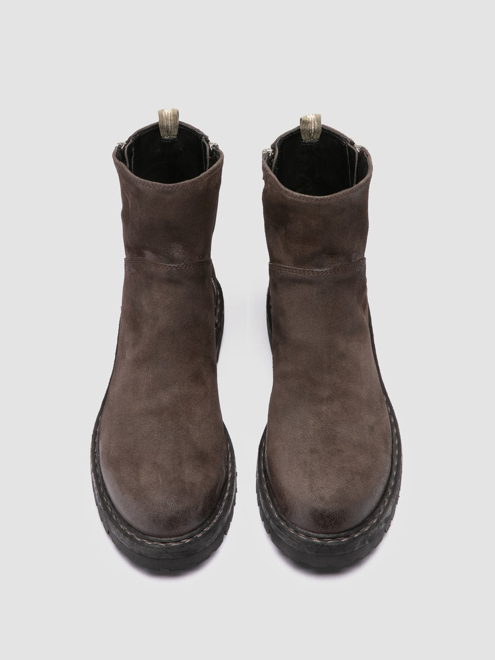 BULLA DD LUG 118 - Brown Suede Zip Boots - Image 2