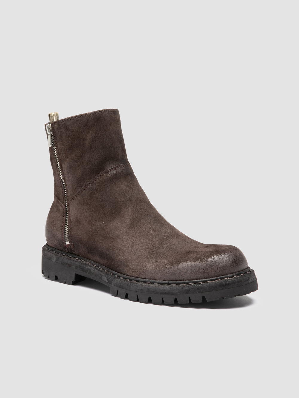 BULLA DD LUG 118 - Brown Suede Zip Boots - Image 3