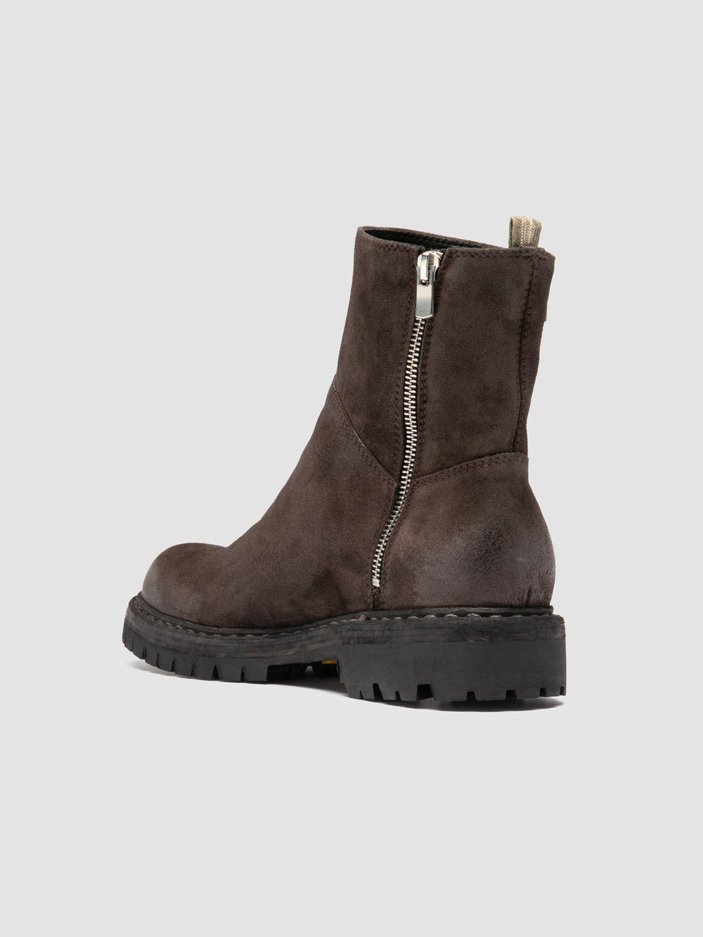BULLA DD LUG 118 - Brown Suede Zip Boots - Image 4