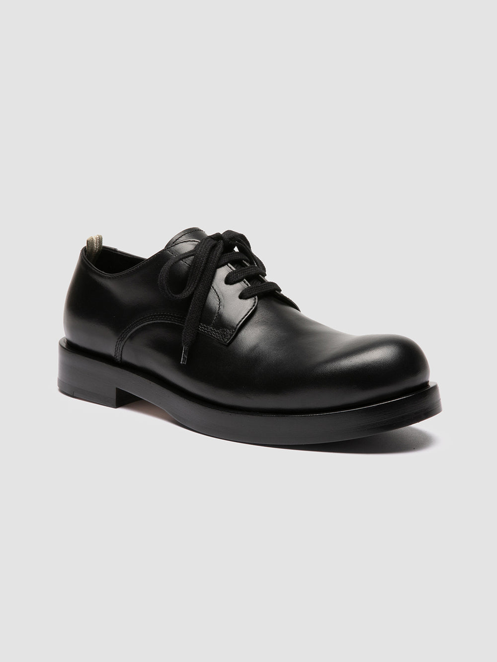 BULLA 001 - Black Leather Derby Shoes - Image 3