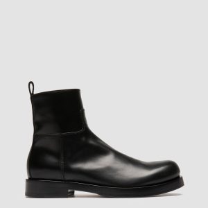 BULLA 003 - Black Leather Zipped Boots