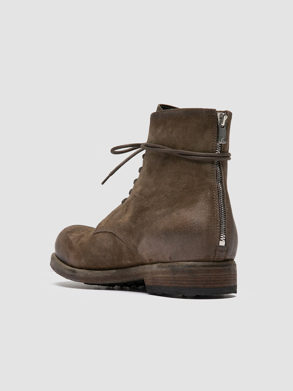 BULLA DD 102 - Green Suede Lace-up Boots - Image 4