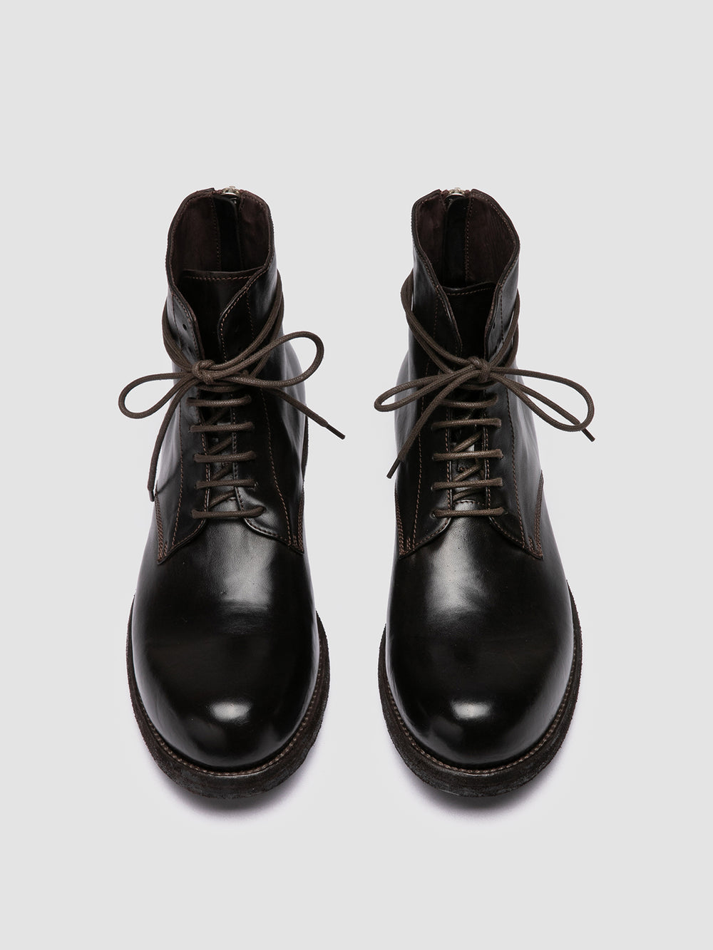 BULLA DD 102 - Brown Leather Lace-up Boots - Image 2
