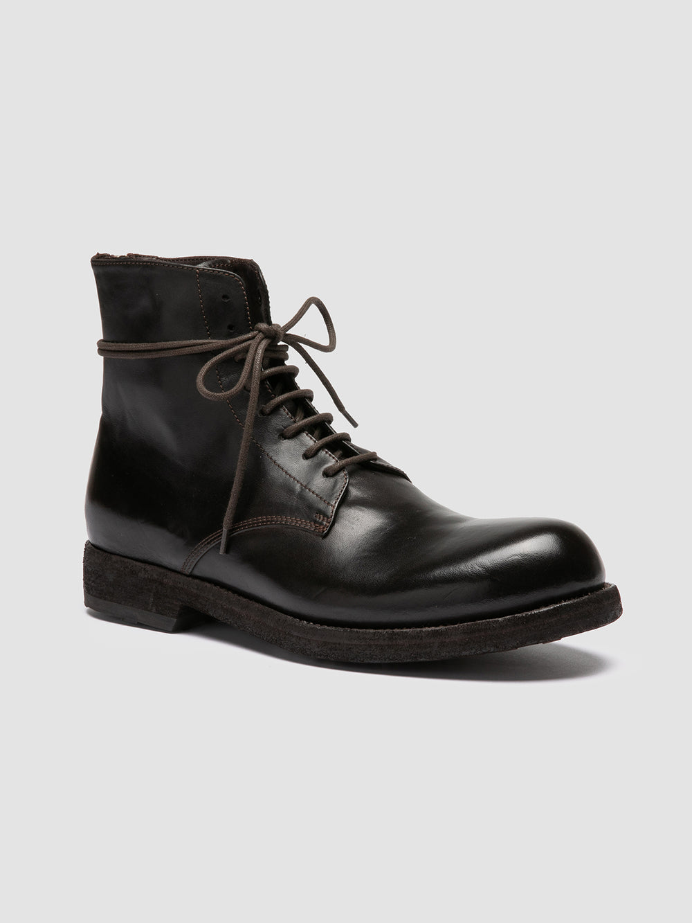 BULLA DD 102 - Brown Leather Lace-up Boots - Image 3