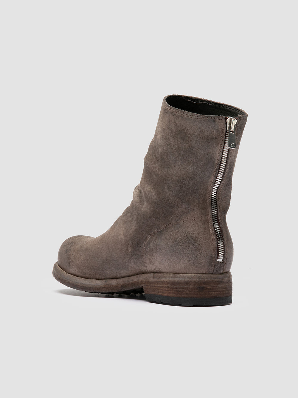 BULLA DD 103 - Grey Suede Zipped Boots - Image 4