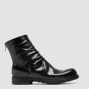 BULLA DD 103 - Black Leather Zipped Boots
