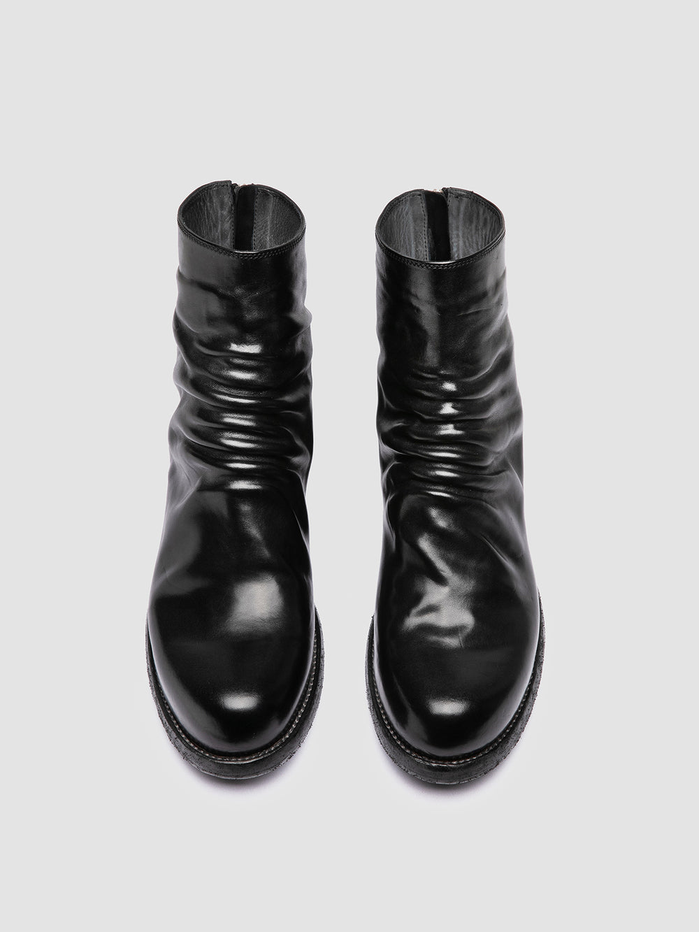 BULLA DD 103 - Black Leather Zipped Boots - Image 2