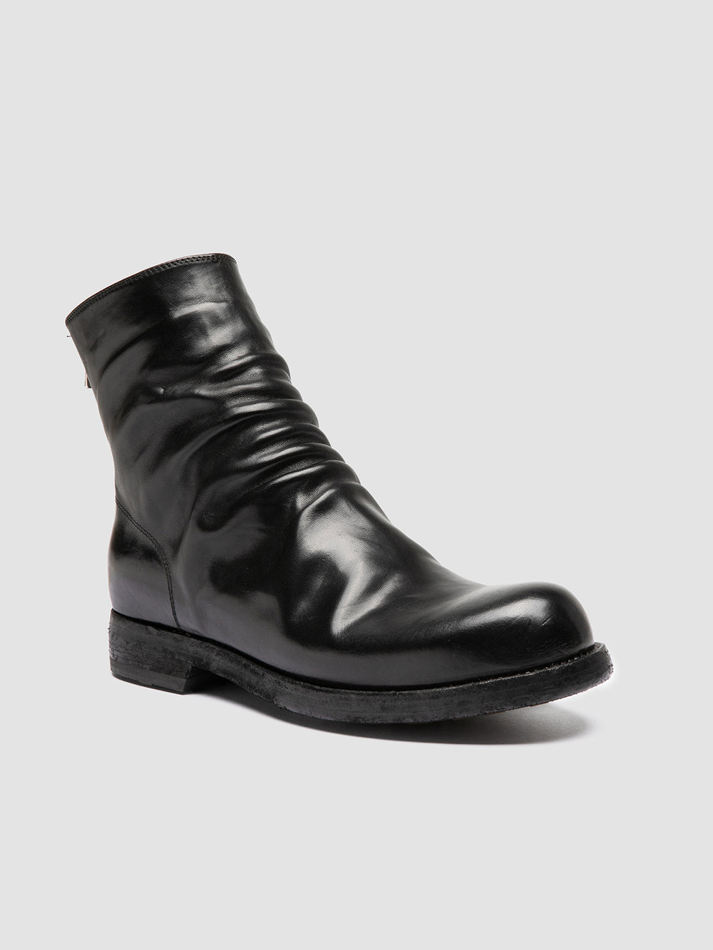 BULLA DD 103 - Black Leather Zipped Boots - Image 3