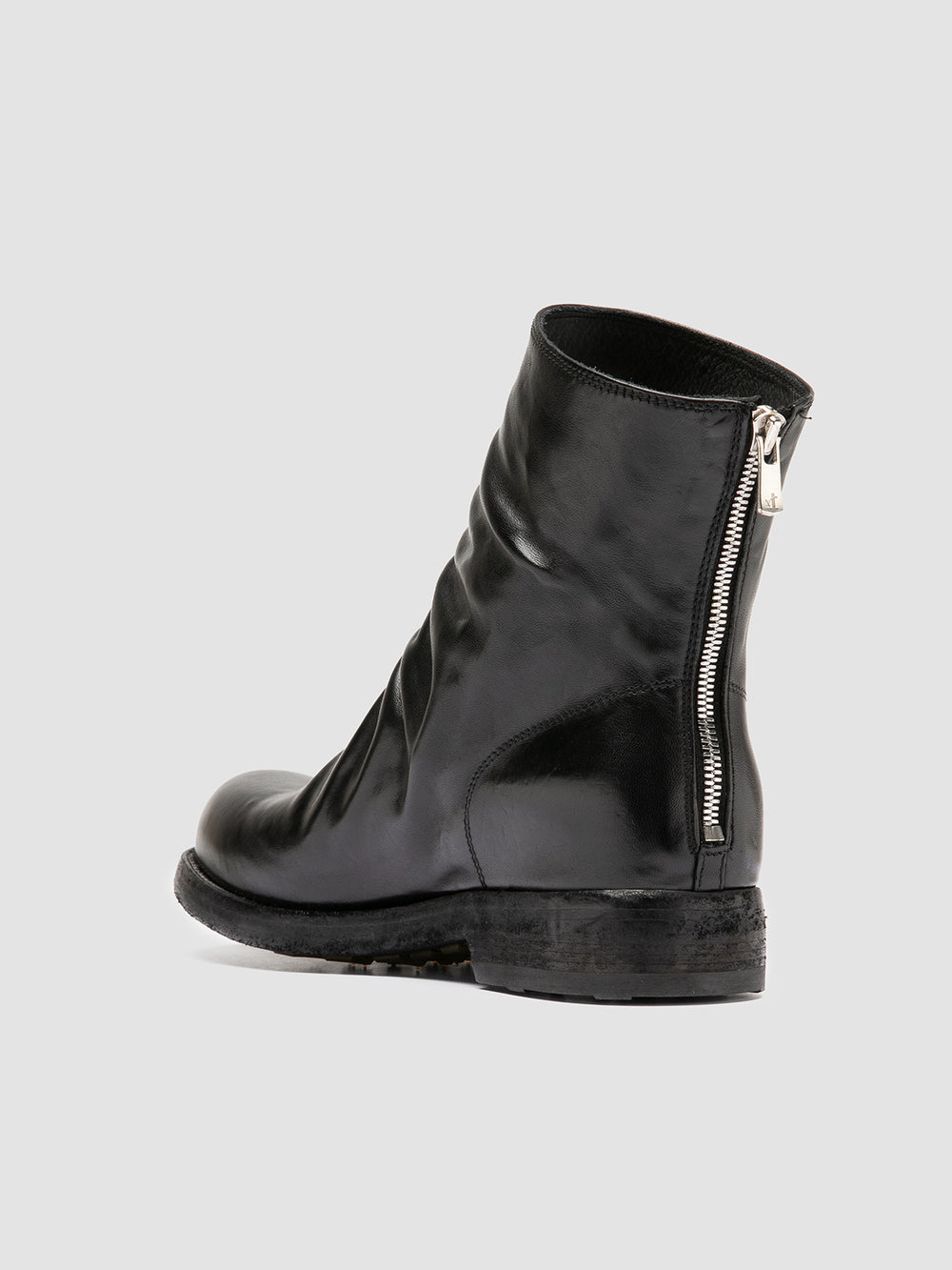 BULLA DD 103 - Black Leather Zipped Boots - Image 4