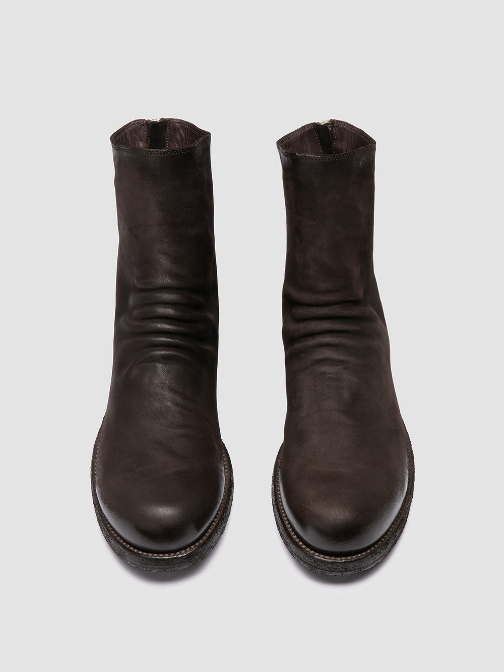 BULLA DD 103 - Brown Leather Zipped Boots - Image 2