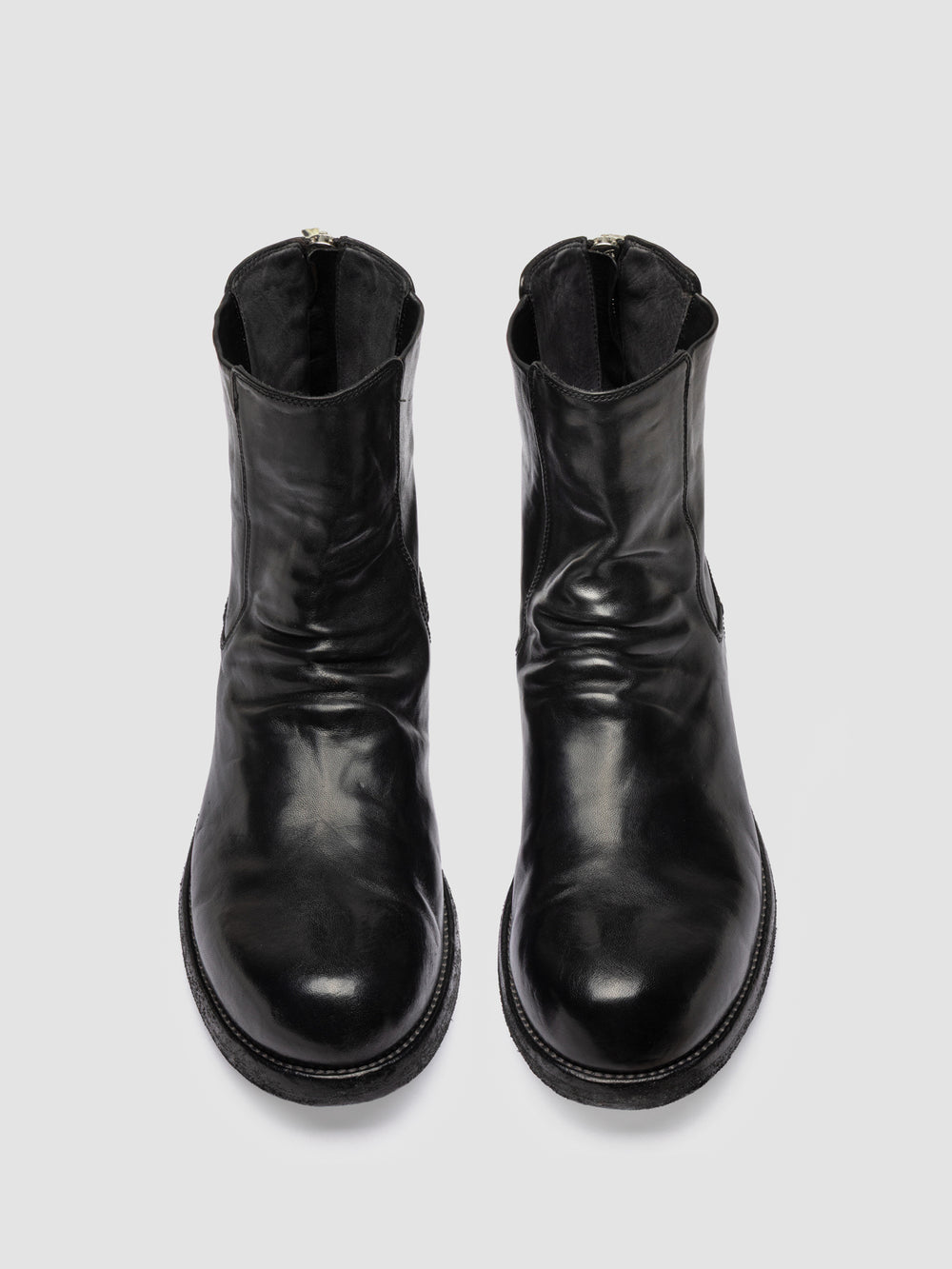BULLA DD 104 - Black Leather Zipped Boots - Image 2