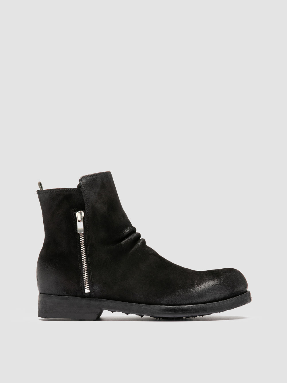 BULLA DD 113 - Black Suede Zipped Boots