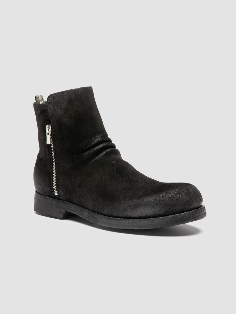 BULLA DD 113 - Black Suede Zipped Boots - Image 3
