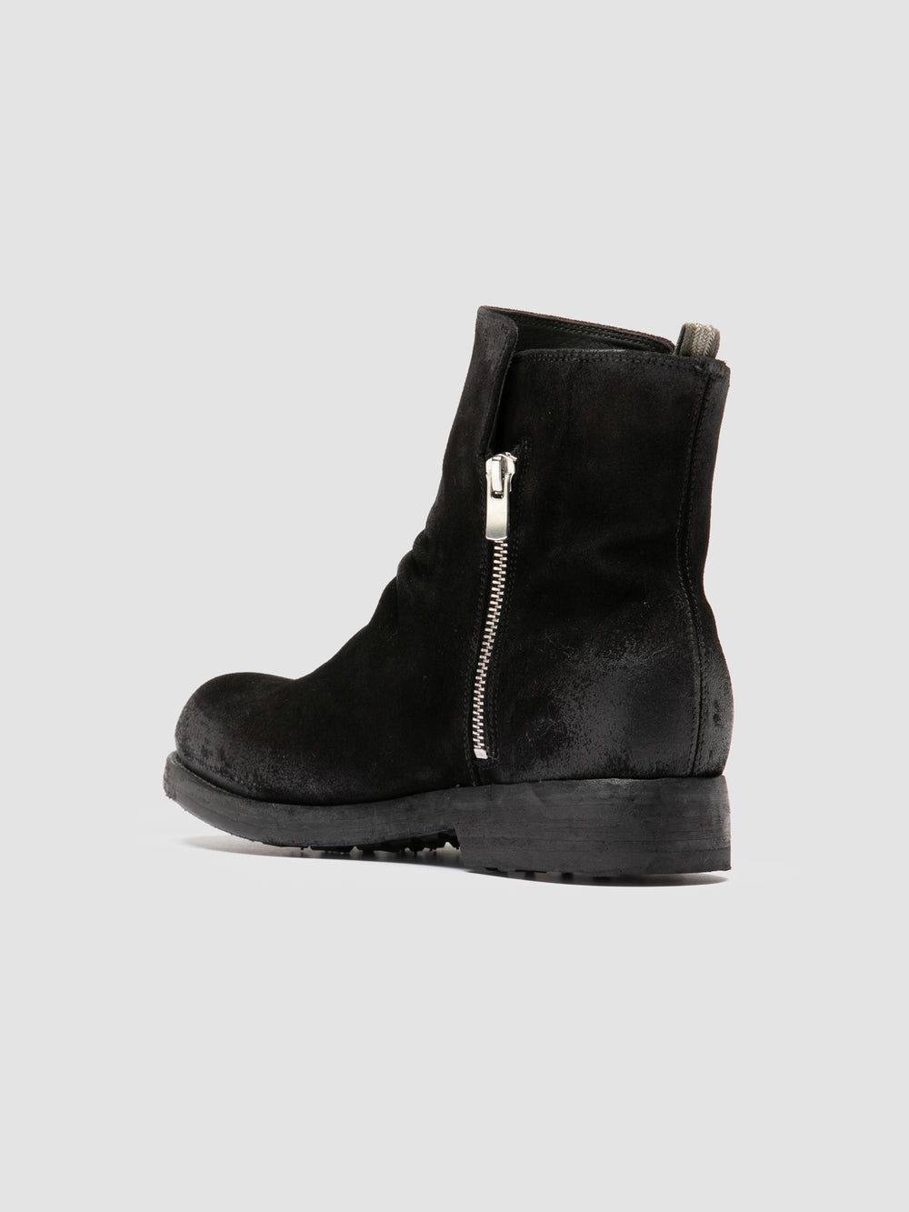 BULLA DD 113 - Black Suede Zipped Boots - Image 4