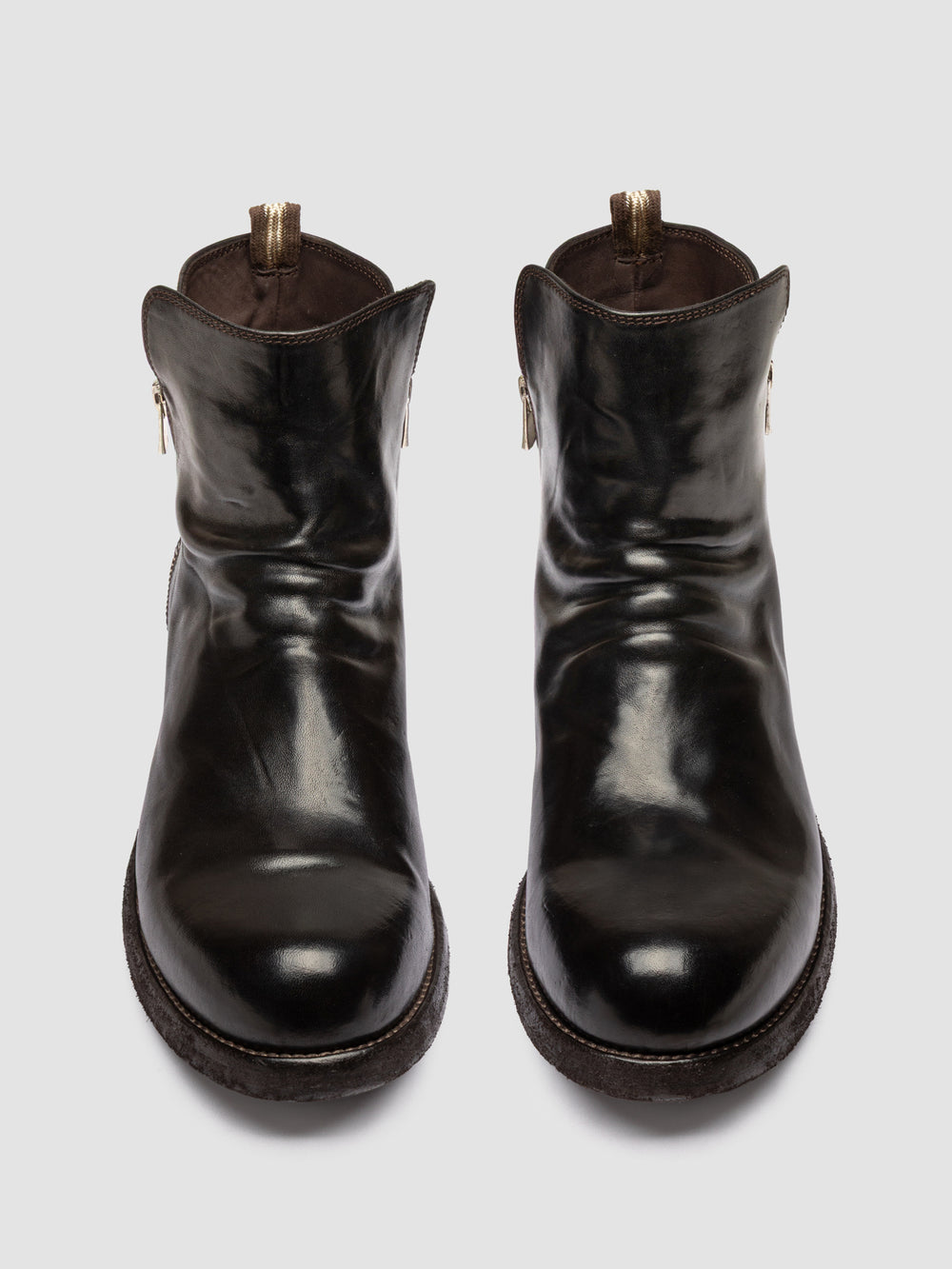BULLA DD 113 - Brown Leather Zipped Boots - Image 2