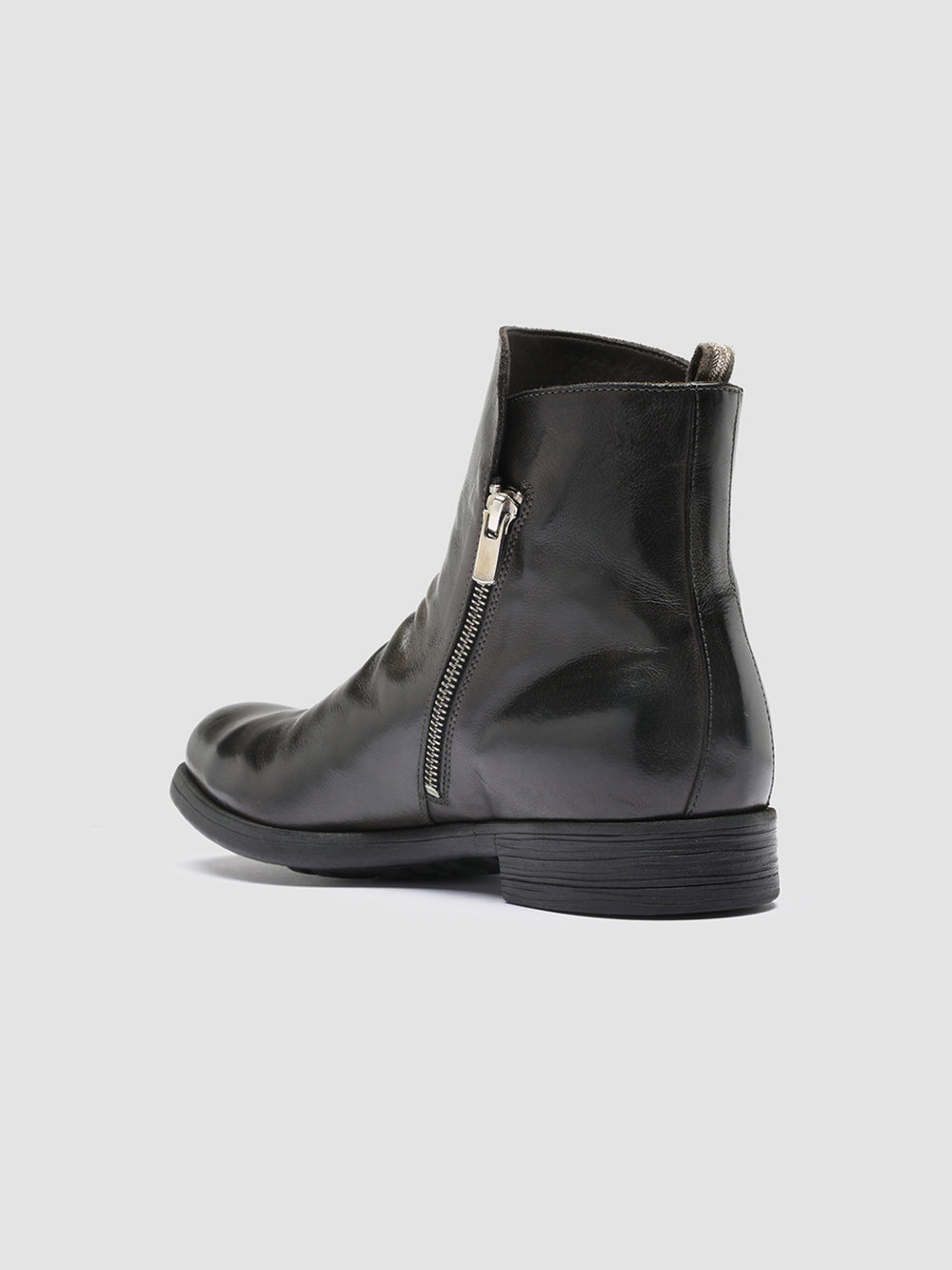 CHRONICLE 042 - Grey Leather Ankle Boots - Image 4
