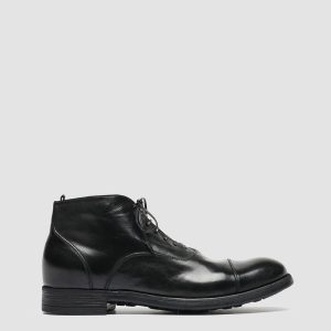 CHRONICLE 057 - Black Leather Lace Up Boots