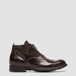 CHRONICLE 057 - Brown Leather Lace Up Boots