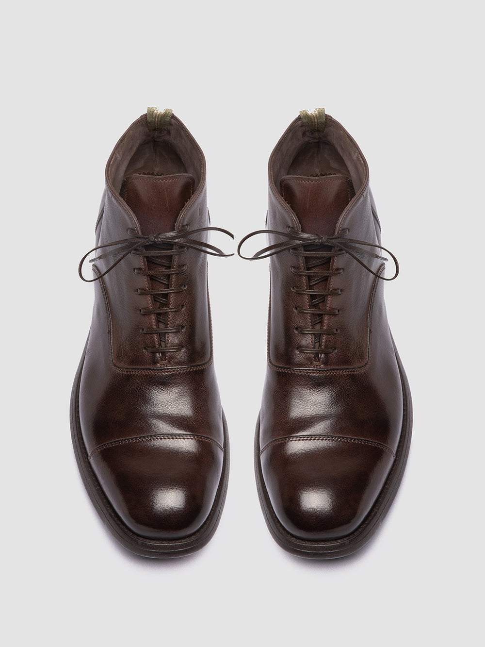 CHRONICLE 057 - Brown Leather Lace Up Boots - Image 2
