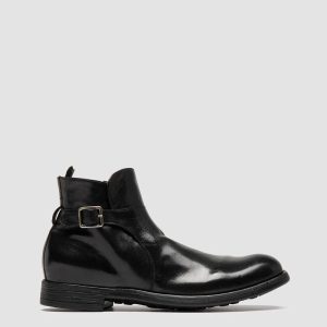 CHRONICLE 068 - Black Leather Zipped Boots
