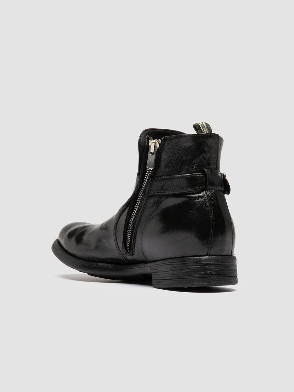 CHRONICLE 068 - Black Leather Zipped Boots - Image 4