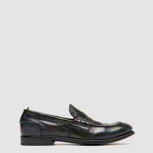 CHRONICLE 144 - Navy Leather Penny Loafers