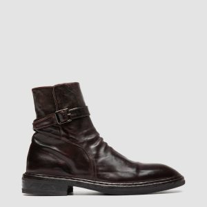 CONCEPT 003 - Burgundy Leather Zip Boots