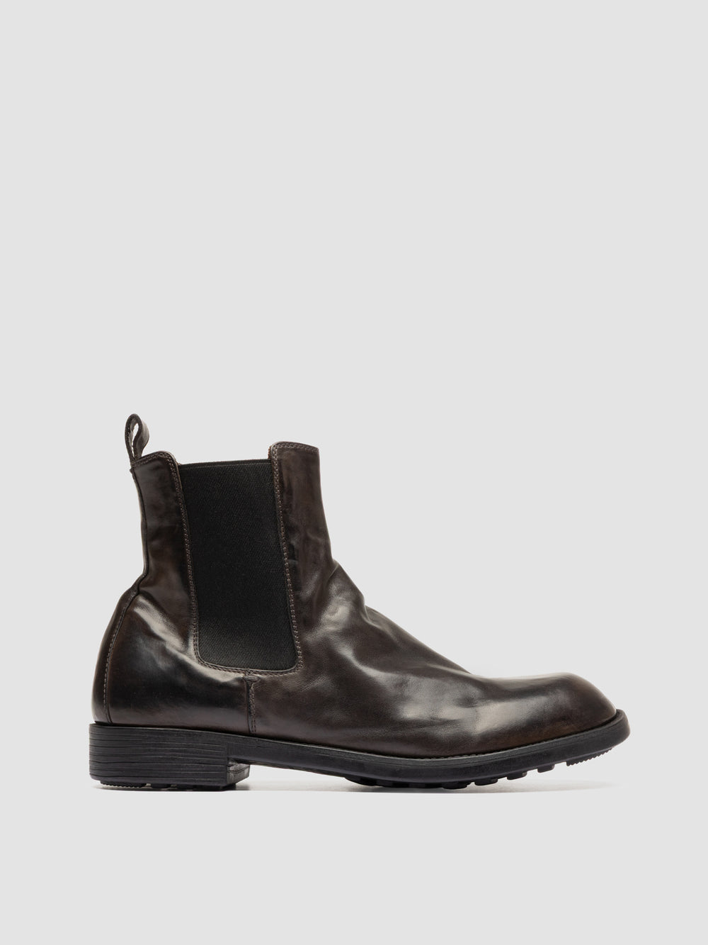 DIARY 007 - Grey Leather Chelsea Boots