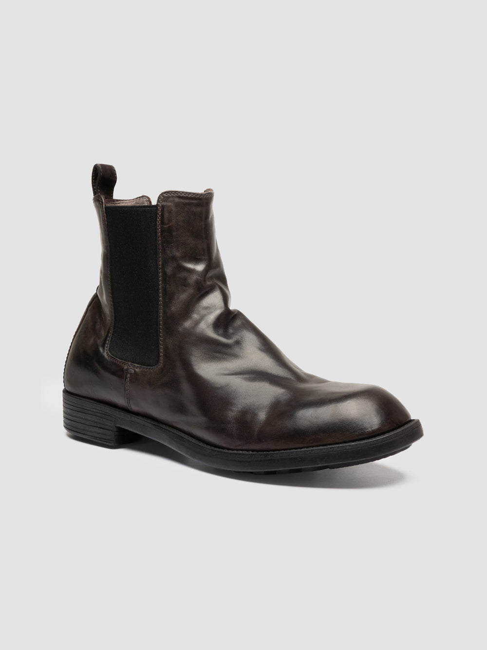 DIARY 007 - Grey Leather Chelsea Boots - Image 3