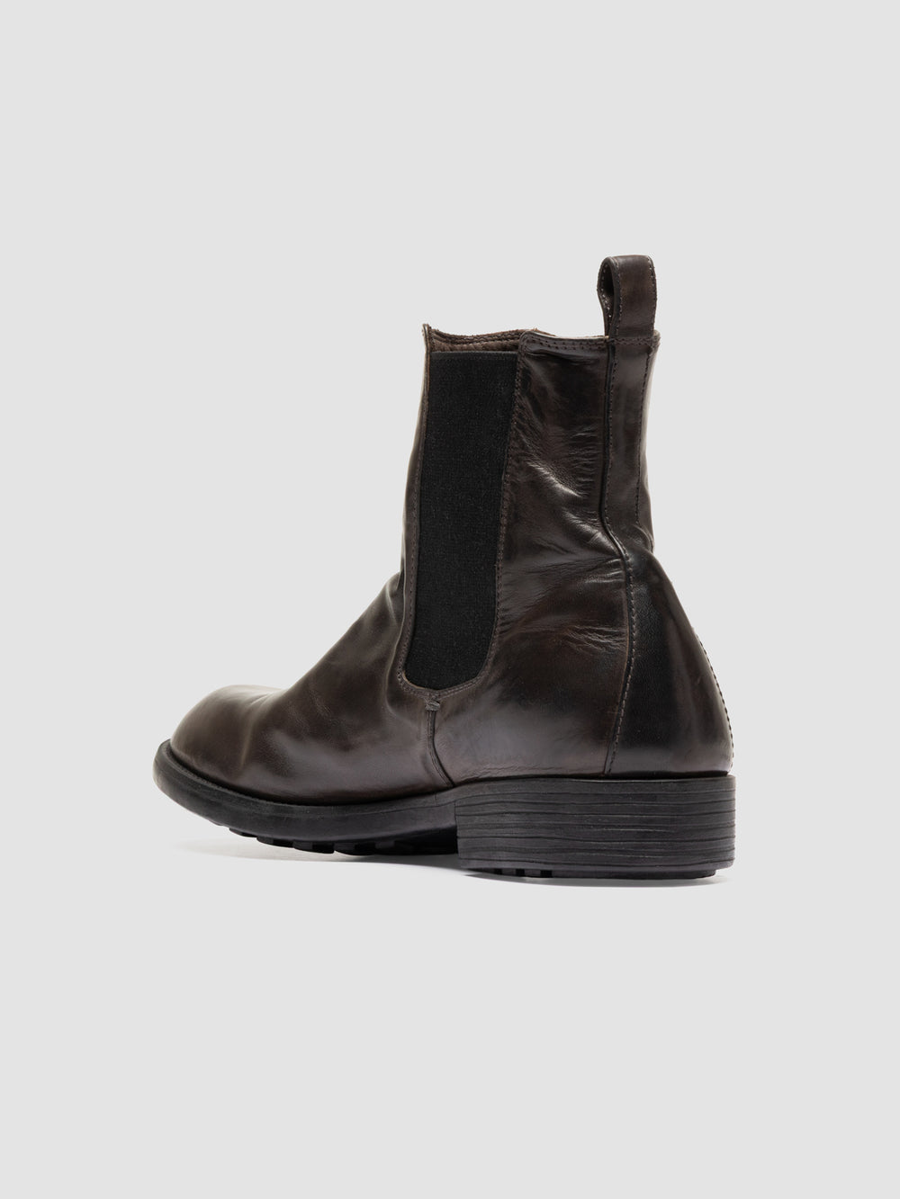 DIARY 007 - Grey Leather Chelsea Boots - Image 4
