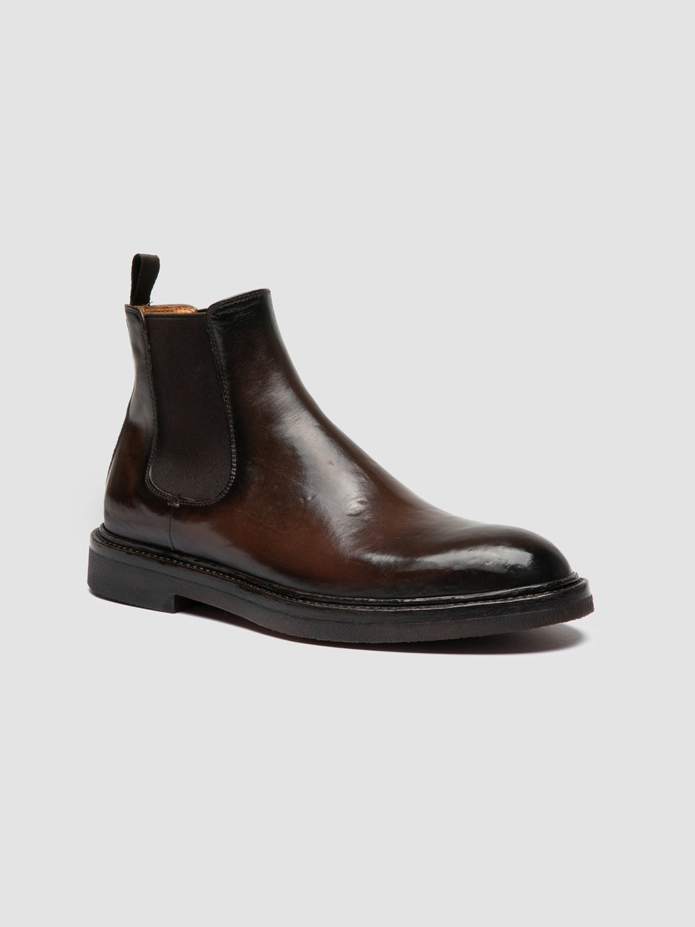 DUDE FLEXI 003 - Brown Leather Chelsea Boots - Image 3
