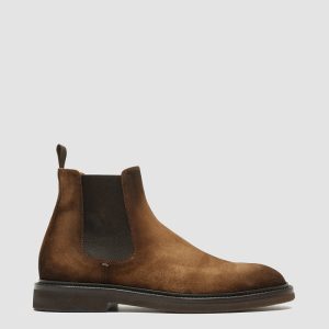 DUDE FLEXI 003 - Brown Suede Chelsea Boots